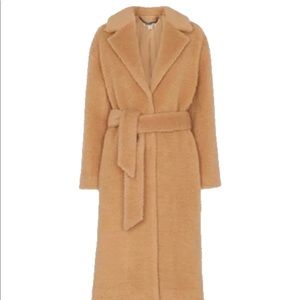 NWOT WHISTLES LONDON 
Beige Textured Wool Blend Coat size xs